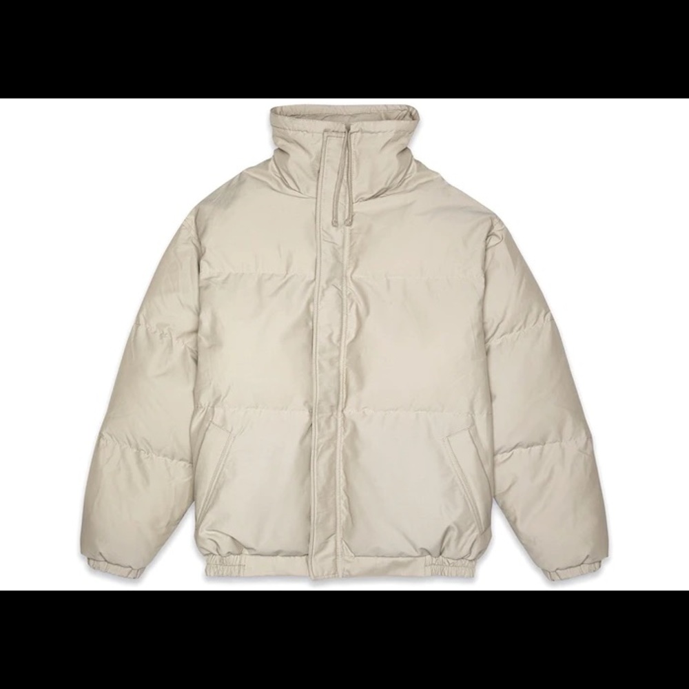 FOG Essentials olive puffer jacket